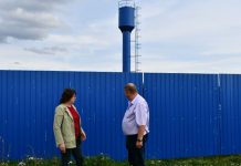 В деревне Колдамышево Сасовского округа установили новую водонапорную башню